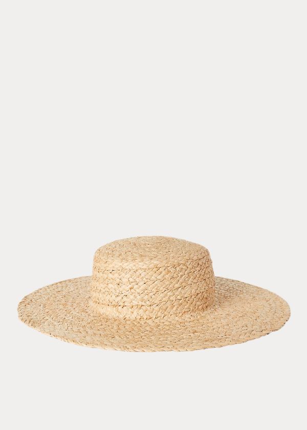 Women's Polo Ralph Lauren Braided Raffia Straw Hats | 243091OJG